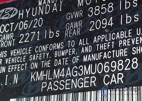 2021 Hyundai Elantra Sel from USA, damaged, VIN KMHLM4AG3MU069828